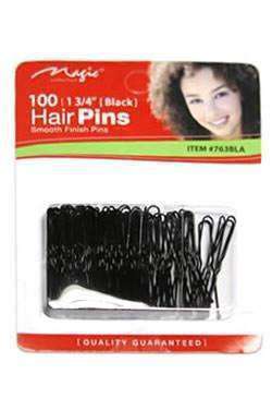 Magic Collection Hair Pins 1 ¾" #763 Black - Deluxe Beauty Supply