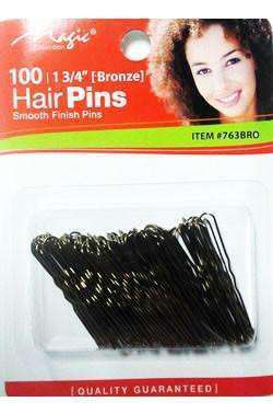 Magic Collection Hair Pins 1 ¾" #763 Bronze - Deluxe Beauty Supply