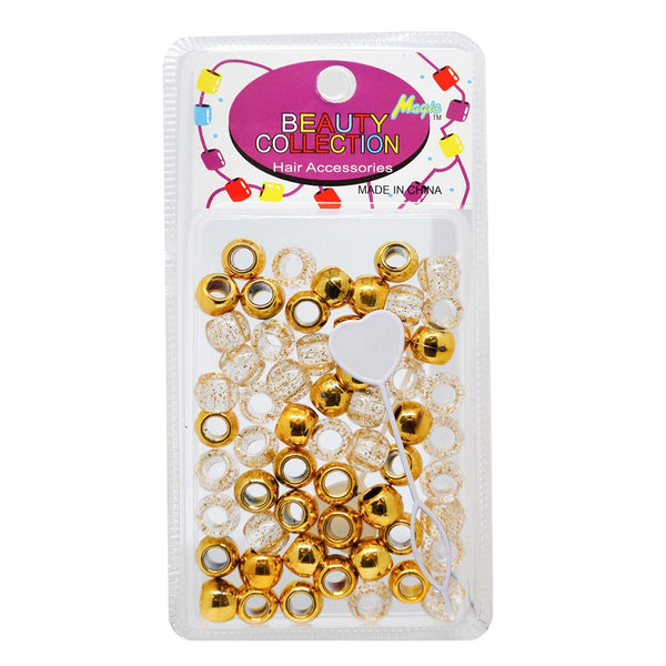 Girls Clear Glitter Hair Beads Colors Perfect for Braids Twists