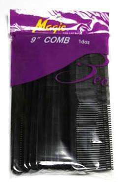 Magic Collection 9" Comb Black - Deluxe Beauty Supply