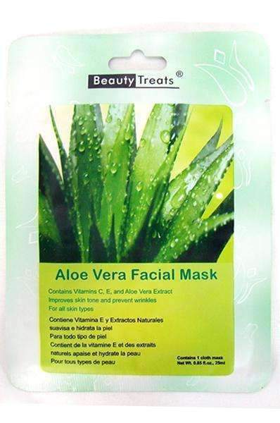 Beauty Treats Facial Mask - Aloe Vera - Deluxe Beauty Supply