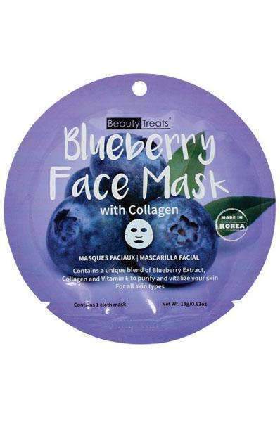 Beauty Treats Blueberry Face Mask w/ Collagen - Deluxe Beauty Supply
