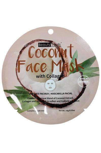 Beauty Treats Coconut Face Mask w/ Collagen - Deluxe Beauty Supply
