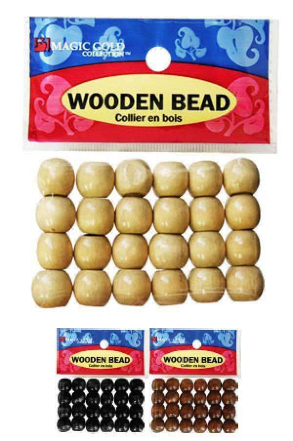 288 Wooden Beads - Small - Deluxe Beauty Supply