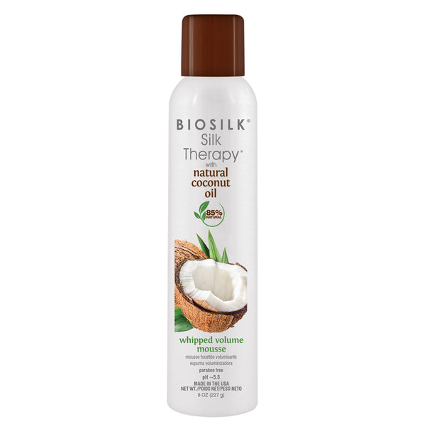 BioSilk Silk Therapy with Natural Coconut Oil Whipped Volume Mousse - Deluxe Beauty Supply