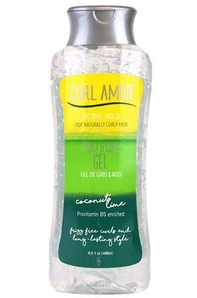 Curl Amor Coconut Lime Twist & Curl Gel - Active Hold - Deluxe Beauty Supply