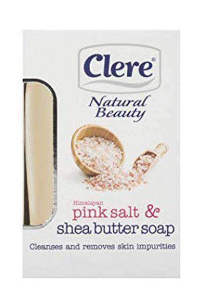 Clere Natural Beauty Himalayan Pink Salt & Shea Butter Soap - Deluxe Beauty Supply