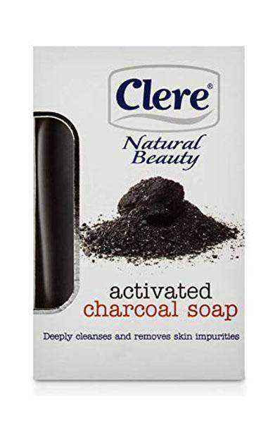 Clere Natural Beauty Activated Charcoal Soap - Deluxe Beauty Supply