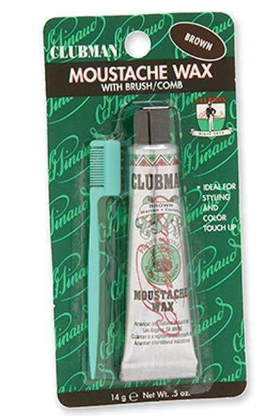 Clubman Pinaud Moustache Wax - Brown - Deluxe Beauty Supply