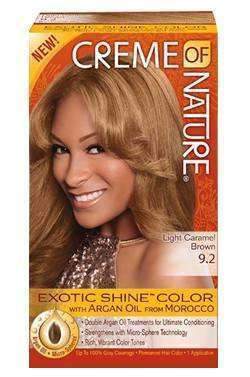Creme Of Nature Exotic Shine Color -# 9.2 Light Caramel Brown - Deluxe Beauty Supply
