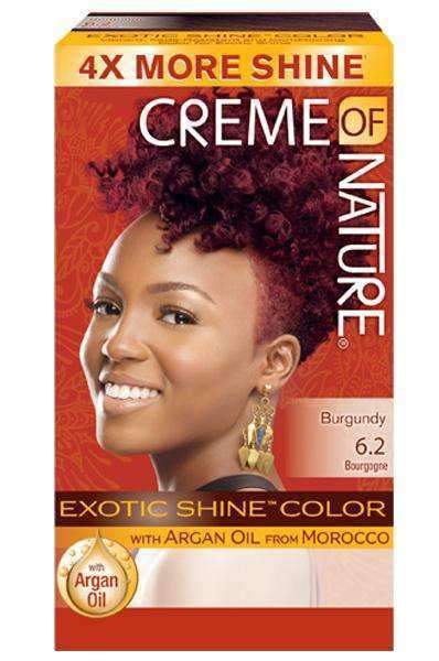 Creme Of Nature Argan Oil Exotic Shine Color #6.2 Burgundy Blaze - Deluxe Beauty Supply