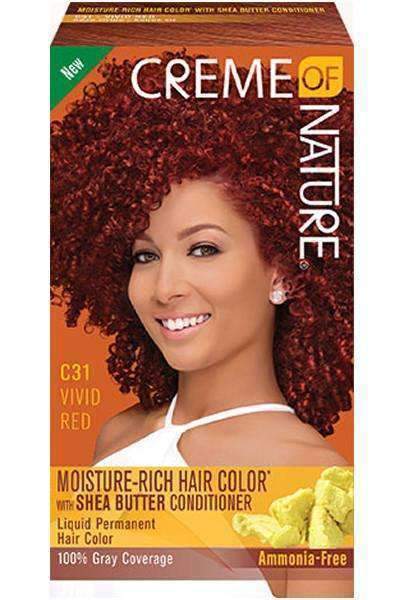 Creme Of Nature Moisture-Rich Hair Color - C31 Vivid Red - Deluxe Beauty Supply