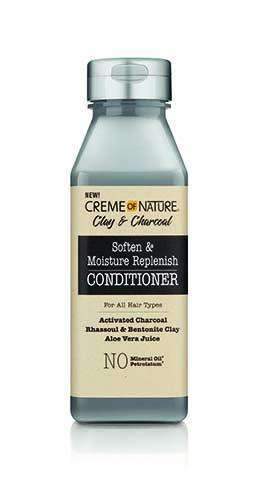 Cream Of Nature Clay & Charcoal Soften & Moisture Replenish Conditioner - Deluxe Beauty Supply