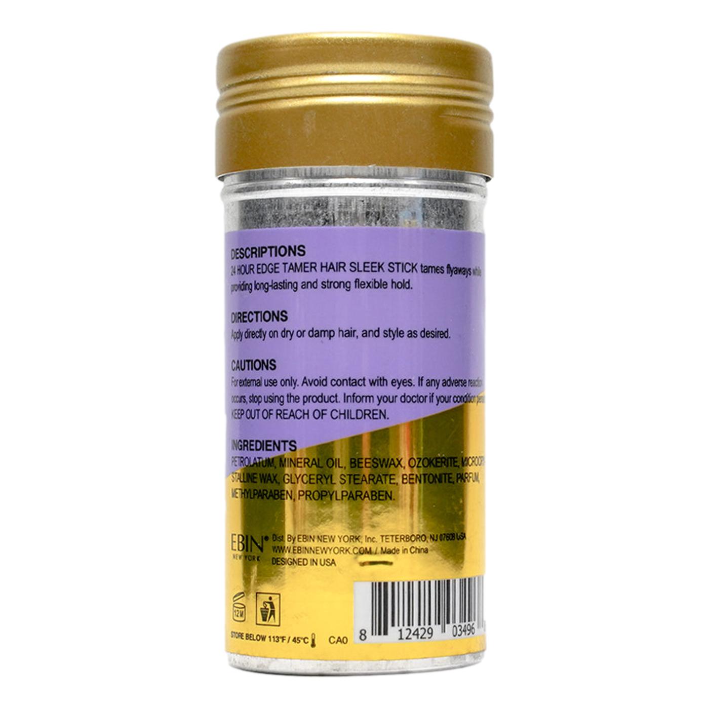 EBIN 24 Hour Edge Tamer Hair Sleek Wax Stick - Strawberry