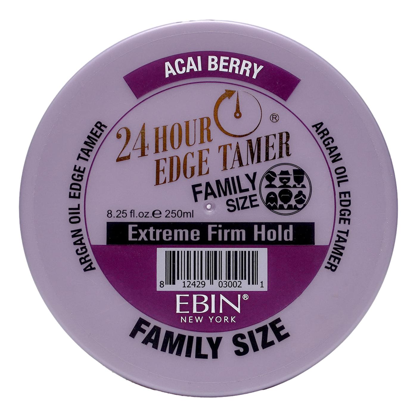 EBIN 24 Hour Edge Tamer Extreme Firm Hold - Acai Berry Family Size 8.25oz