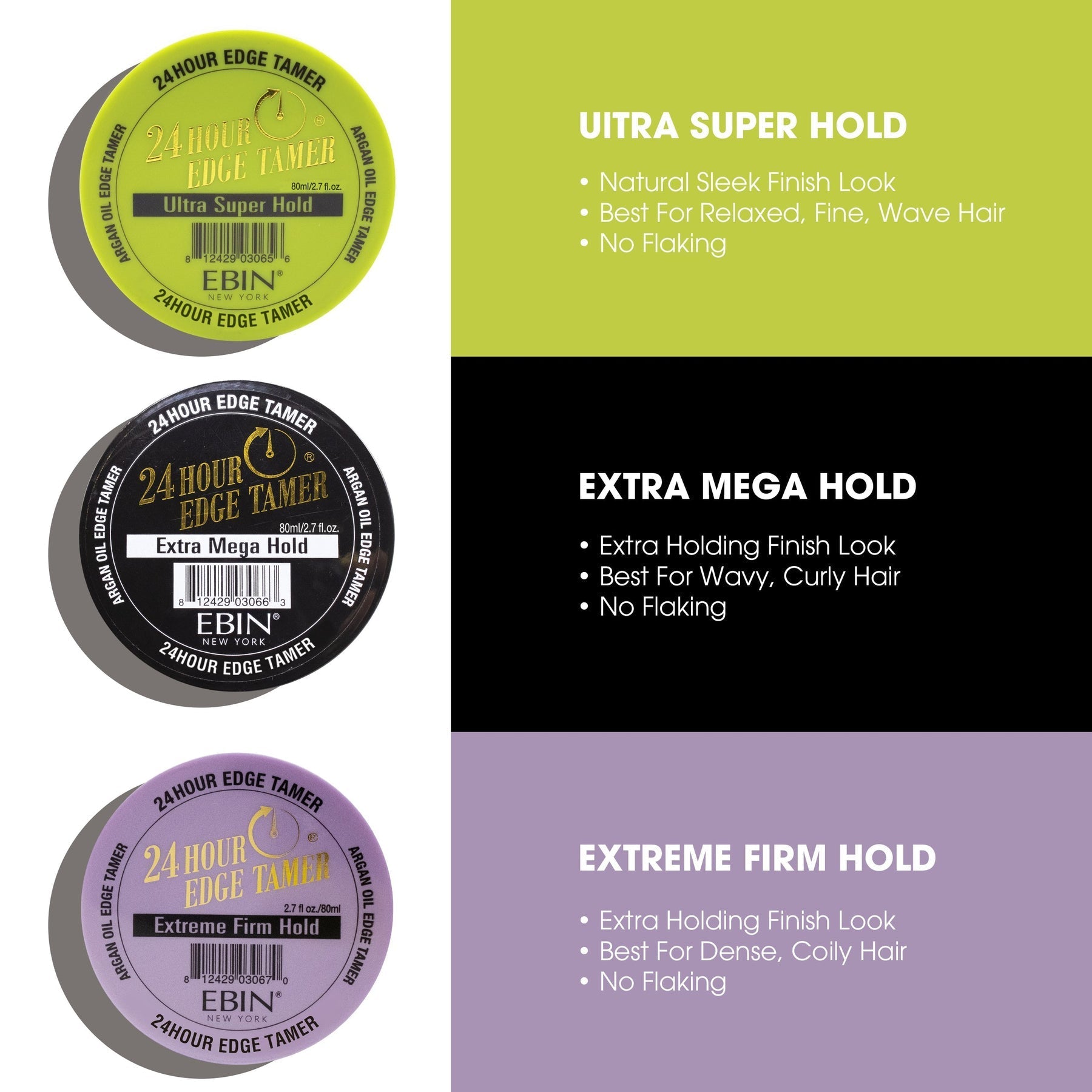 EBIN 24 Hour Edge Tamer Extra Mega Hold 4oz