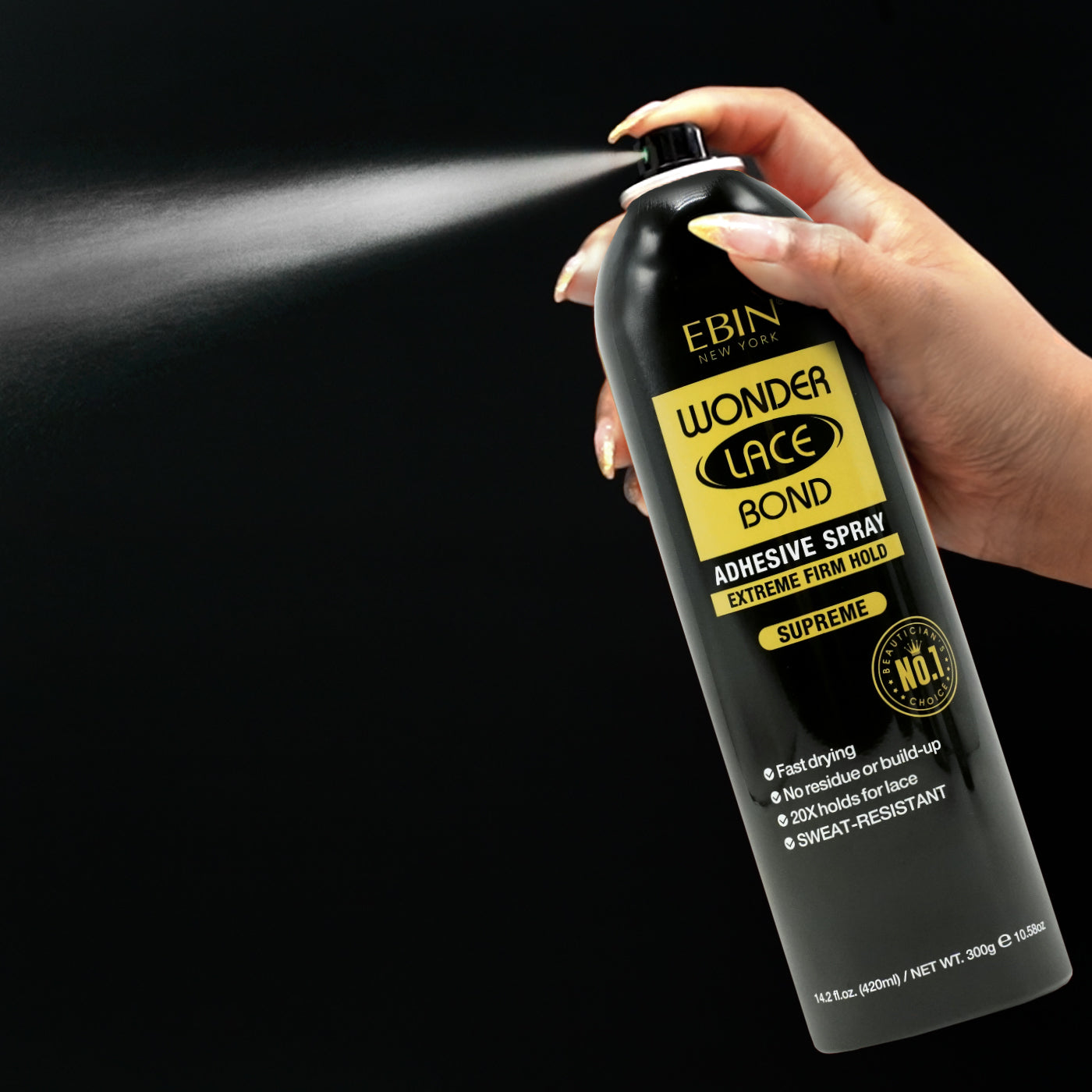 EBIN Wonder Lace Wig Bond Adhesive Spray - Supreme 6.08oz