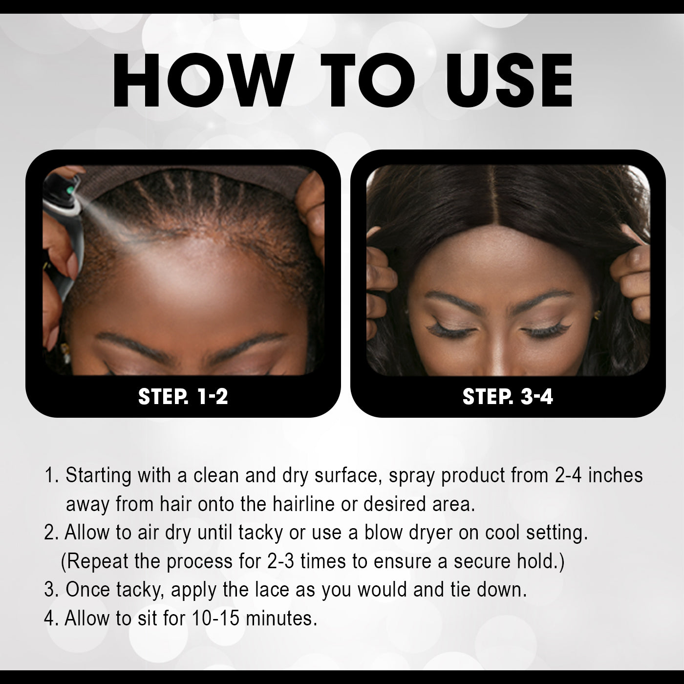 EBIN Wonder Lace Wig Bond Adhesive Spray - Supreme 6.08oz