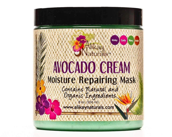 Alikay Naturals Avocado Cream Moisture Repairing Hair Mask 8oz - Deluxe Beauty Supply