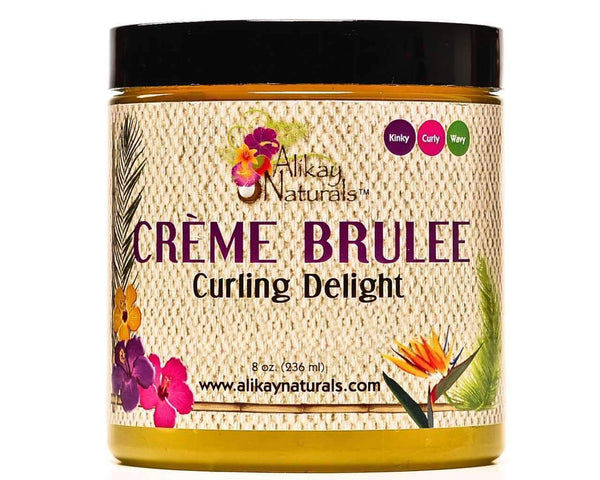 Alikay Naturals Creme Brulee Curling Custard 8oz - Deluxe Beauty Supply