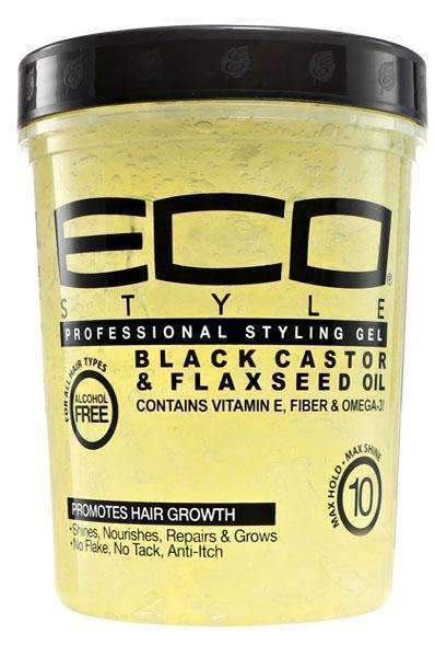 Eco Style Black Castor & Flaxseed Oil Styling Gel 5Lb - Deluxe Beauty Supply