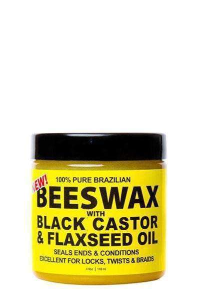 Eco Style Black Castor & Flaxseed Oil Bees Wax - Deluxe Beauty Supply