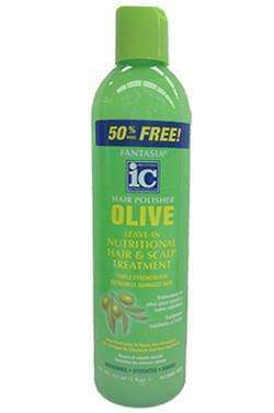 Fantasia IC Hair Polisher Olive Leave-In Nutritional Hair & Scalp Treatment - Deluxe Beauty Supply