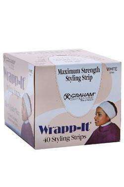 Wrapp-it 40 Styling Strips White #37100 - Deluxe Beauty Supply