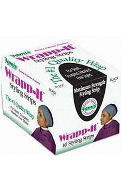 Wrap-It 40 Styling Strips Black #37150 - Deluxe Beauty Supply