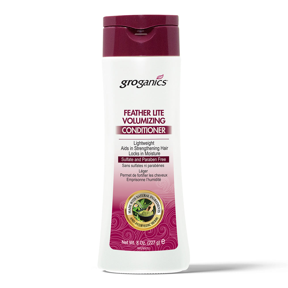 GroGanics Feather Lite Volumizing Conditioner 8oz - Deluxe Beauty Supply