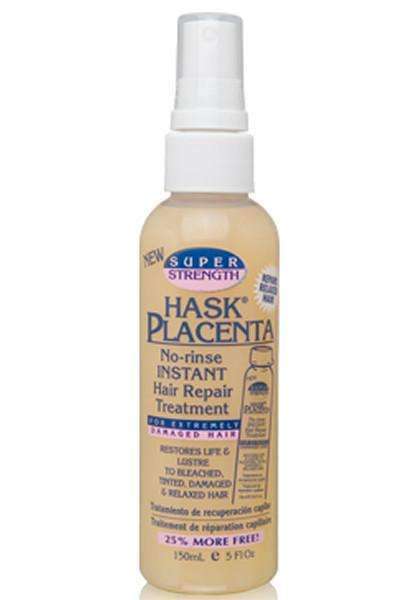 Hask Placenta No-Rinse Instant Hair Repair Treatment Super - Deluxe Beauty Supply