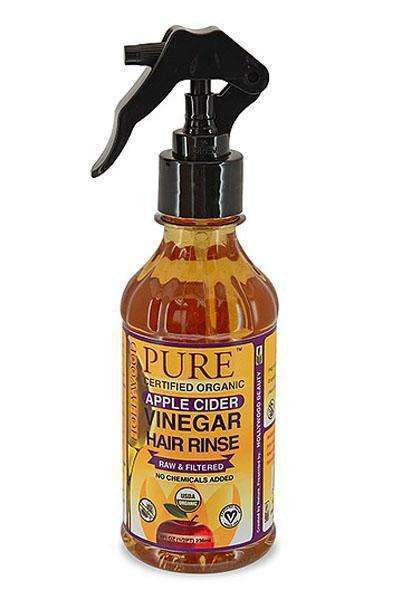 Hollywood Beauty Pure Certified Organic Apple Cider Vinegar Hair Rinse 8oz - Deluxe Beauty Supply