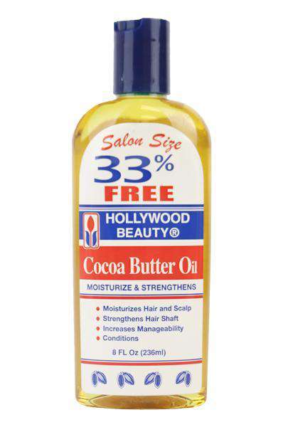 Hollywood Beauty Cocoa Butter Oil - Deluxe Beauty Supply