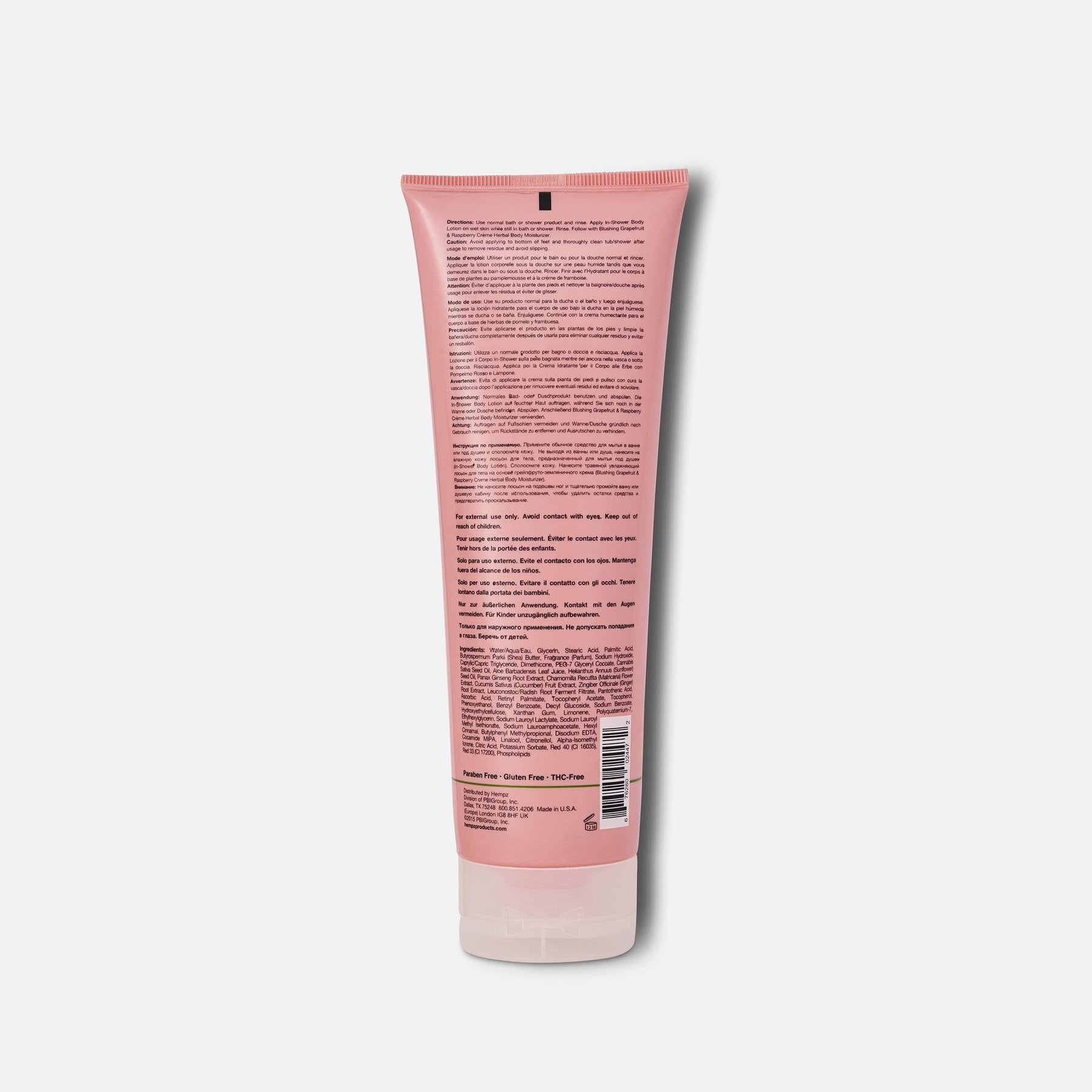 Hempz Blushing Grapefruit & Raspberry Creme In-Shower Hydrating Herbal Body Moisturizer