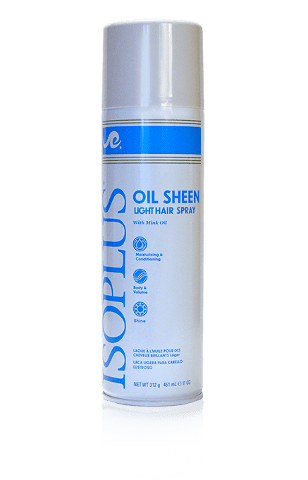 Isoplus Oil Sheen Light Hair Spray 11oz - Deluxe Beauty Supply