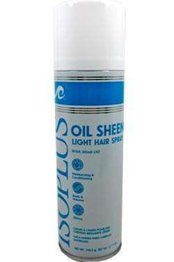 Isoplus Oil Sheen Light Hair Spray 2oz - Deluxe Beauty Supply