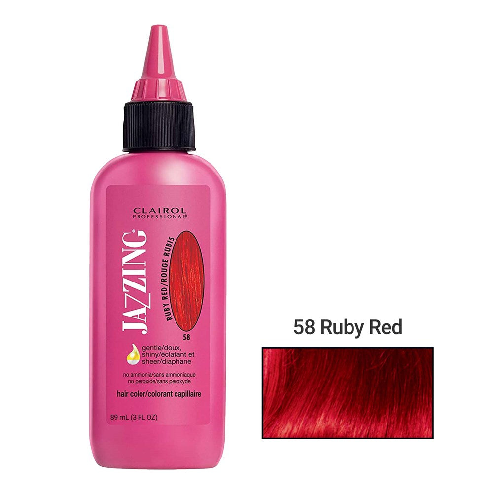 Clairol Professional Jazzing Temporary & Semi Permanent Hair Color - 58 Ruby Red