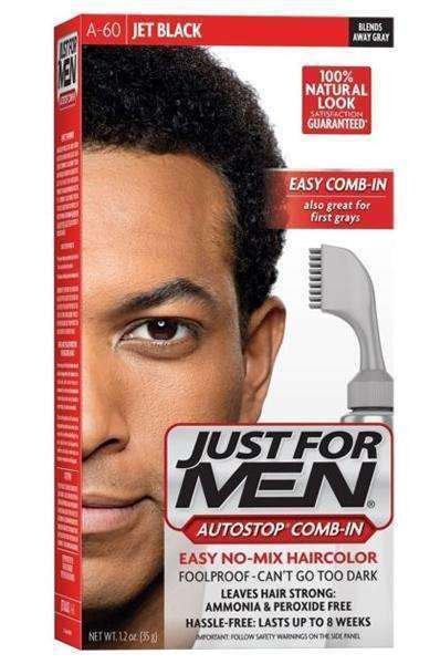 Just For Men Autostop Comb-In Hair Colour - A-60 Jet Black - Deluxe Beauty Supply