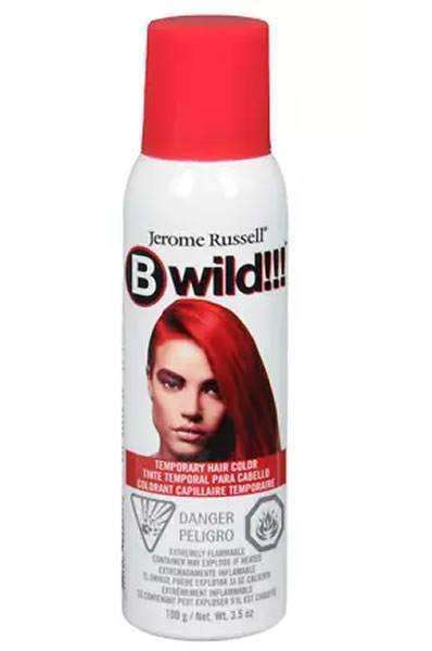 Jerome Russel Bwild Temporary Hair Color Spray - Cougar Red - Deluxe Beauty Supply