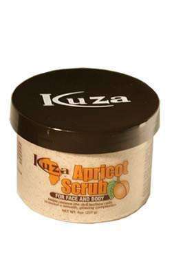 Kuza Apricot Scrub For Face & Body 8oz - Deluxe Beauty Supply
