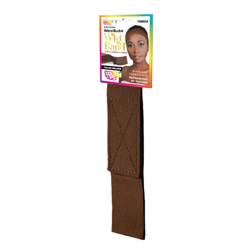 Touch Down Adjustable Buckle Wig Band - Brown