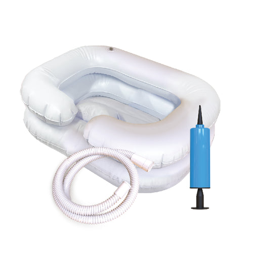 Touch Ups Inflatable Crescent Shaped Shampoo Basin Kit