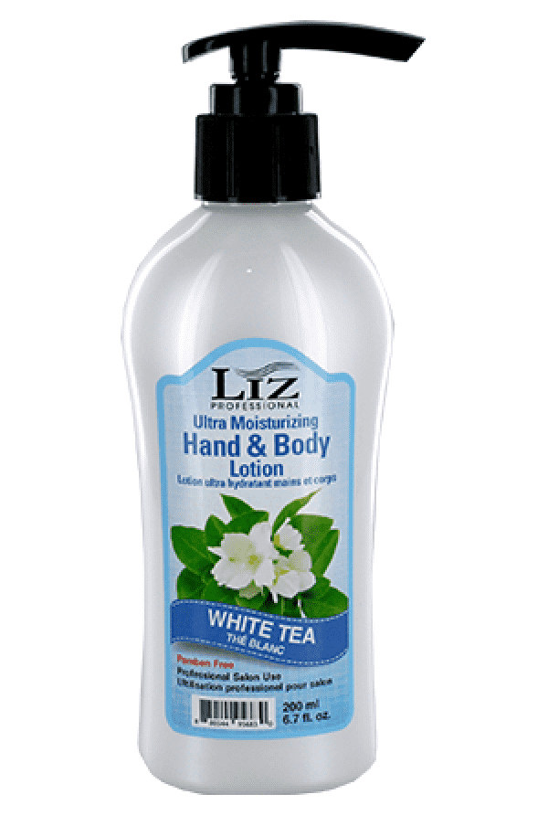 Liz Professional Hand & Body Lotion - White Tea - Deluxe Beauty Supply