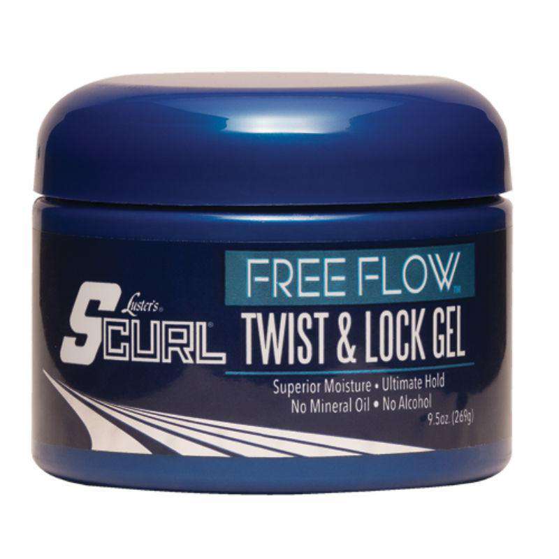 Luster's S-Curl Free Flow Charcoal Mint Twist & Lock Gel - Deluxe Beauty Supply