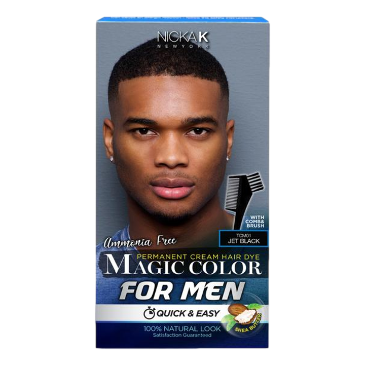 Magic Color For Men Permanent Cream Hair Dye - Jet Black - Deluxe Beauty Supply