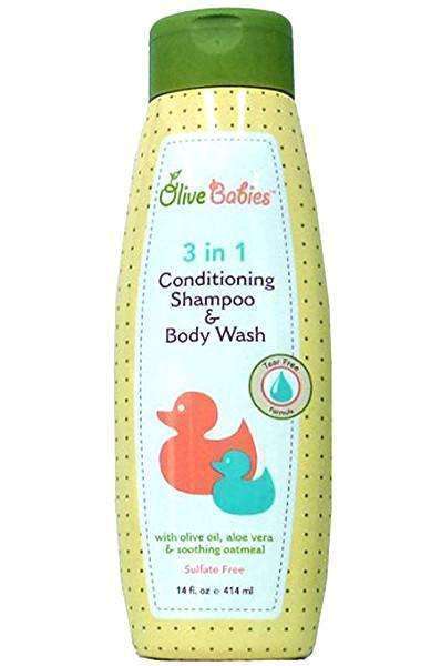 Olive Babies 3 In 1 Conditioning Shampoo & Body Wash - Deluxe Beauty Supply