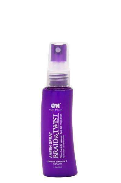 ON Natural Braid &Twist Sheen Spray - Cherry Blossom & Keratin - Deluxe Beauty Supply
