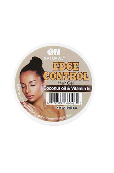 ON Natural Edge Control Hair Gel - Coconut Oil & Vitamin E - Deluxe Beauty Supply