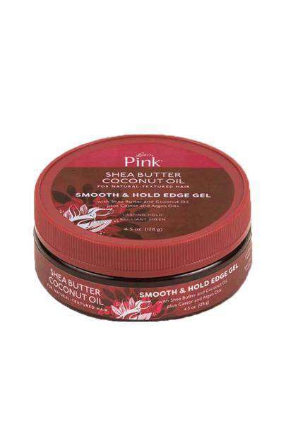Pink Shea Butter Coconut Oil Smooth & Hold Edge Gel - Deluxe Beauty Supply
