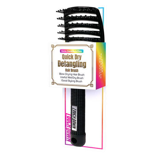 Touch Down Quick Dry Detangling Brush - Black